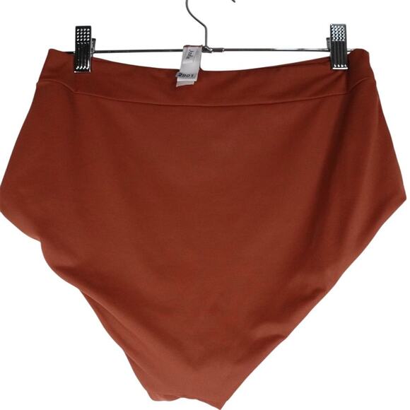 Sample Damaged Andie Women's Shortie High Waist Bikini Bottom Brown Size Small - Picture 5 of 10